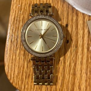 Michael Kors Darci Gold-Tone Stainless Steel Bracelet Watch